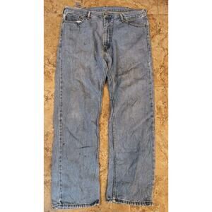 Levis 505 Jeans Men 40x32(See Pics) Regular Fit Straight Leg Distressed Stains